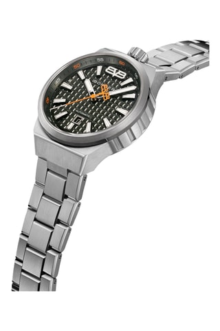 Montre automatique en acier inoxydable - Argenté et kaki