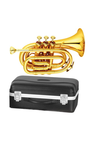 Trompette de poche - Doré