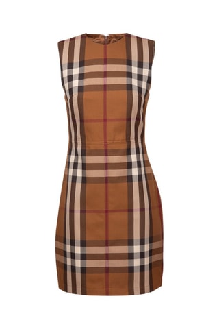 Robe droite en laine Sofi - Marron