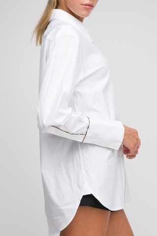 Chemisier Optic - Blanc