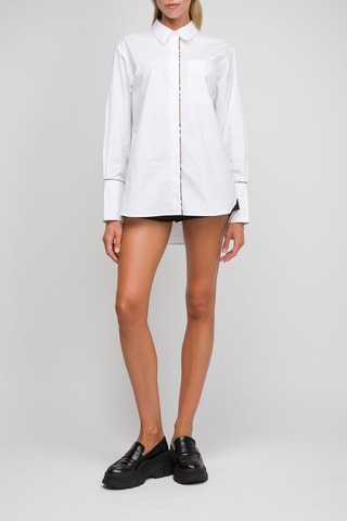 Chemisier Optic - Blanc