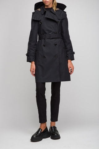 Trench à capuche Amberford - Noir