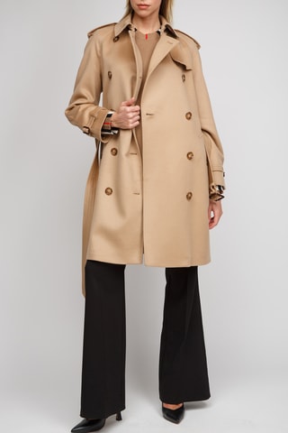 Manteau en laine et cachemire Lakehurst - Camel