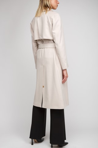 Trench en laine et en cachemire Albury - Taupe