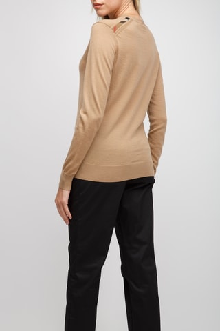 Pull en laine mérinos Lea - Camel