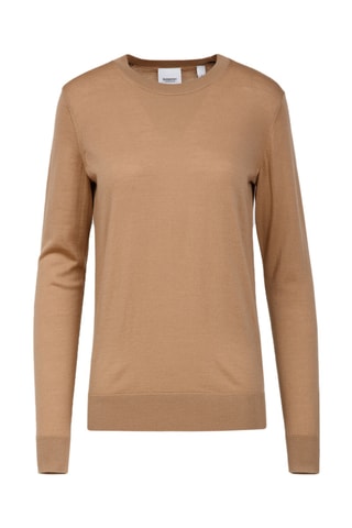 Pull en laine mérinos Lea - Camel