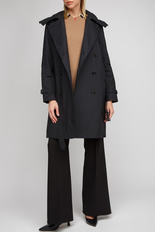 Trench en coton Telford - Noir