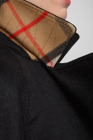 Trench en laine et cachemire Albury Dark - Noir