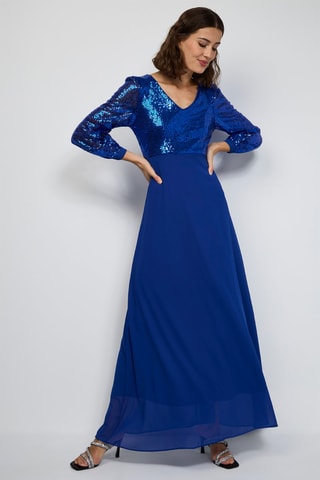 Lange Jurk - Blauw - Blauw