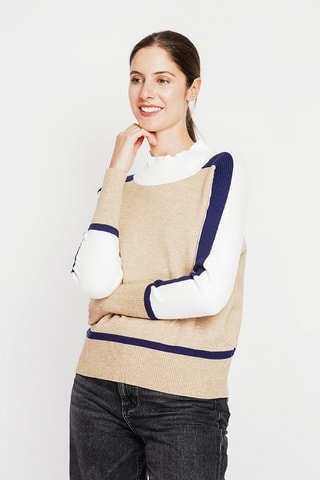 Oversized trui  - Beige