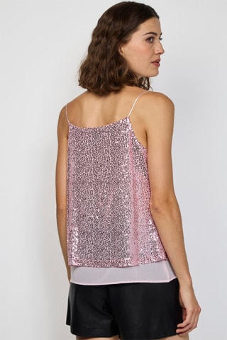 Top - Zilverkleurig  - Roze