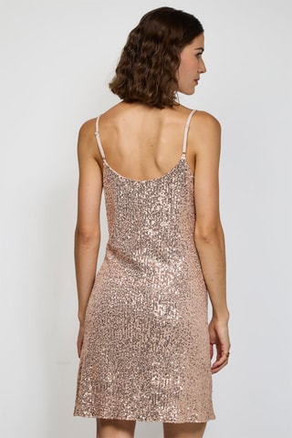 Jurk - Zilverkleurig - Goudkleurig