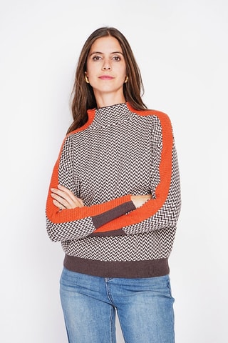 Oversized trui  - Bruin