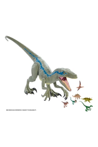 Figurine Super Colossal Vélociraptor Blue Jurassic World - Dès 48 mois
