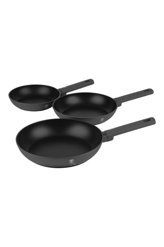 3 poêles Anthracite Collection 20, 24 et 28 cm