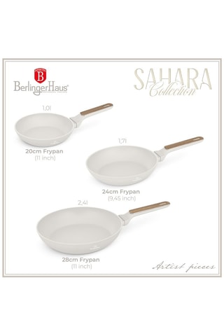 3 poêles Sahara Nordic - 20/24/28 cm