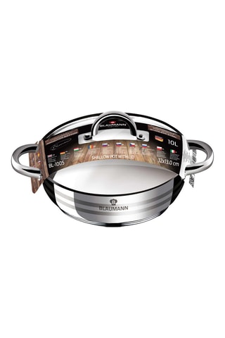 Sautoir en acier inoxydable Gourmet - 32 cm - 10 l