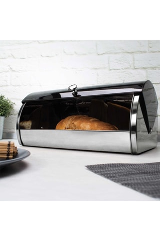 Boîte à pain en acier inoxydable Matte Black Collection