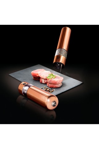 2 moulins électriques en acier inoxydable et céramique Metallic Line