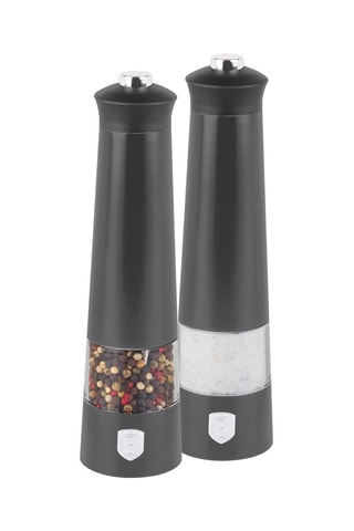 Moulin à poivre et à sel électrique en acier inoxydable et céramique