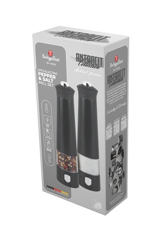 Moulin à poivre et à sel électrique en acier inoxydable et céramique