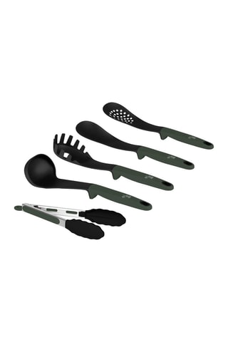 5 ustensiles de cuisine Matte Green Collection
