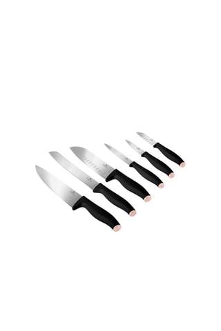 6 couteaux en acier inoxydable