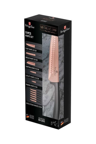 11 couteaux en acier inoxydable