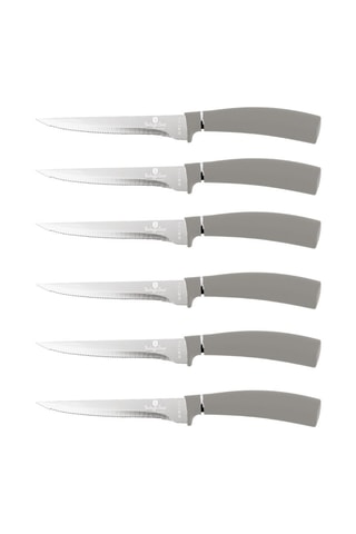 6 couteaux à steak en acier inoxydable Aspen Collection - 11,5 cm