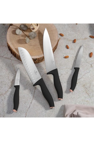 4 couteaux en acier inoxydable