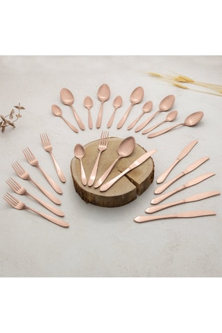 Ménagère en acier inoxydable - 24 pièces