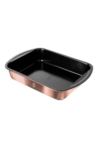 Plat à four en acier inoxydable Metallic Line Rose Gold Edition - 40 x 28,5 x 7 cm