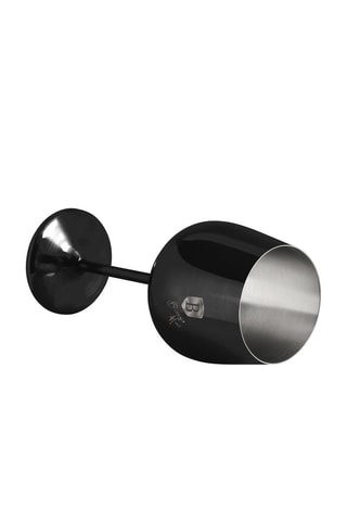 2 verres à vin en acier inoxydable - 2 x 55 cl