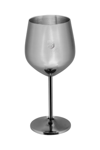 2 verres à vin en acier inoxydable - 2 x 55 cl