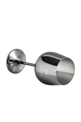 2 verres à vin en acier inoxydable - 2 x 55 cl