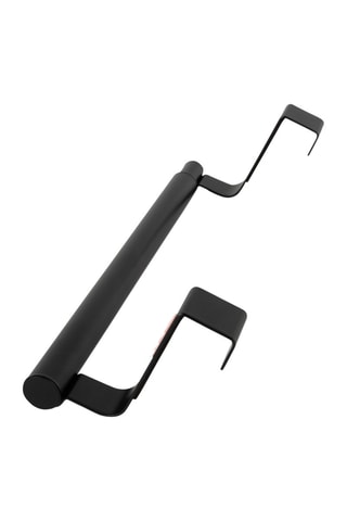 Porte-serviette extensible en acier inoxydable Blake Rose - 23/40 x 7 cm - Noir