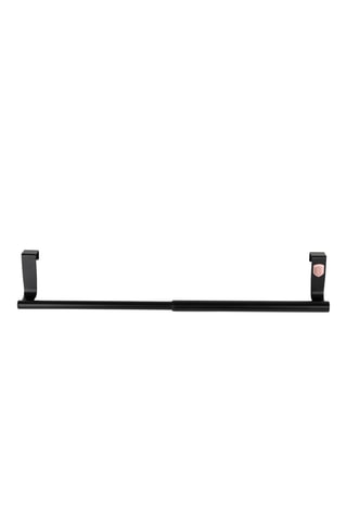 Porte-serviette extensible en acier inoxydable Blake Rose - 23/40 x 7 cm - Noir