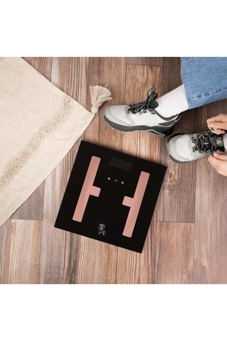 Pèse-personne numérique en verre Black Rose - 180 kg