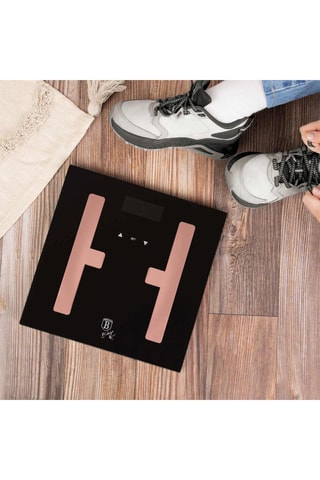 Pèse-personne numérique en verre Black Rose - 180 kg