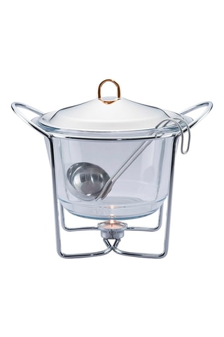 Soupière chauffante en acier inoxydable Black Rose - 4 l