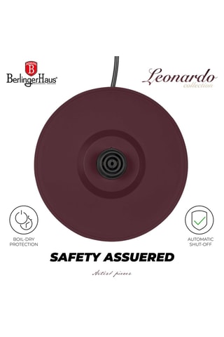 Bouilloire électrique en acier inoxydable Leonardo Collection - 1,7 l - 1800 W