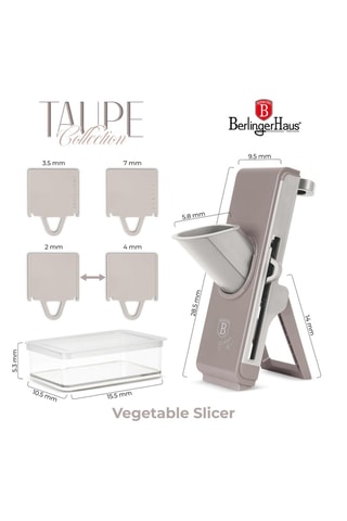 Mandoline en acier inoxydable Sahara Collection - Taupe