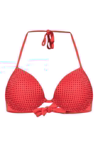 Haut de maillot push-up - Rouge