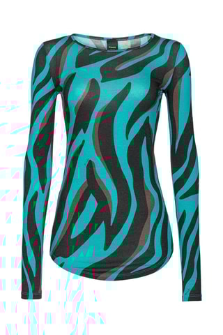 Top - Noir et turquoise