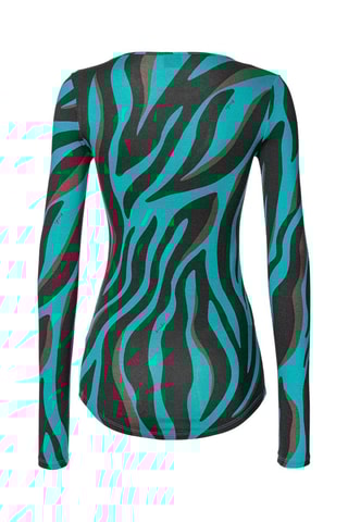 Top - Noir et turquoise