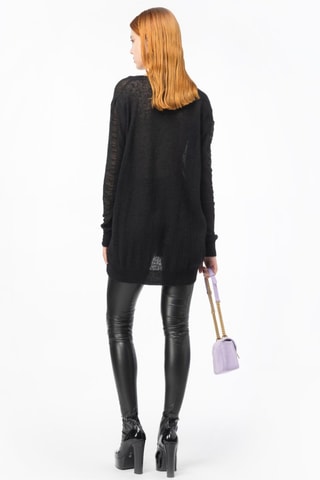 Pull en alpaga et laine - Noir