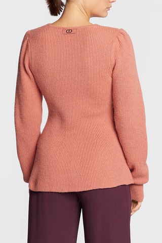 Pull en laine et alpaga - Vieux rose
