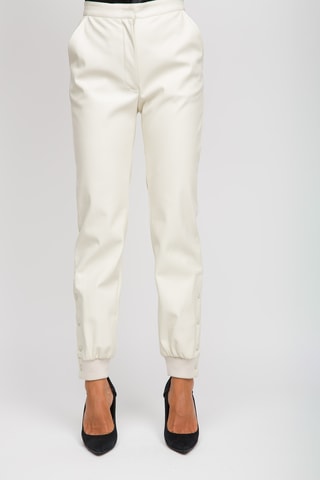 Pantalon taille haute - Blanc