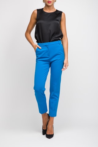 Pantalon 7/8 taille haute - Bleu clair