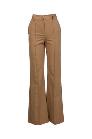 Pantalon taille haute - Camel